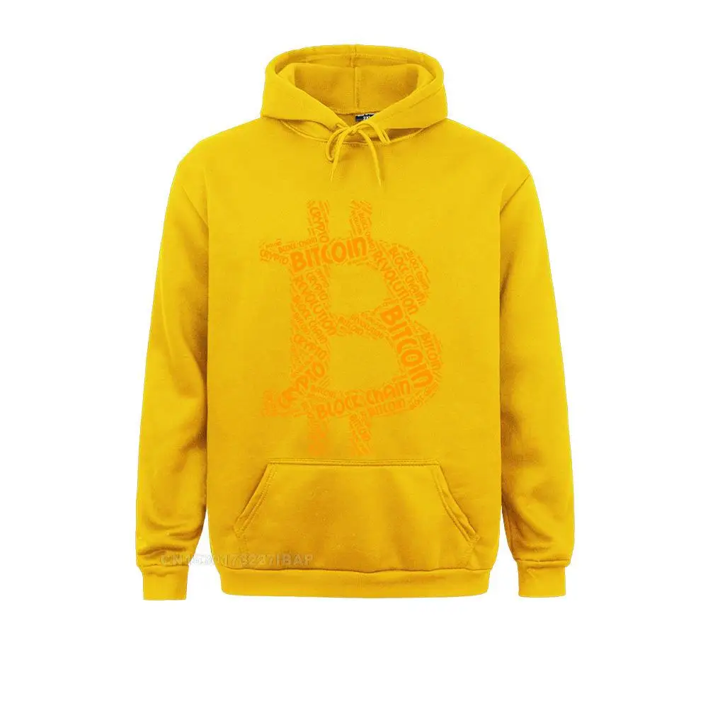 Bitcoin Revolution Block Chain Crypto Word Harajuku Hoodies Cryptocurrency Crew Neck Hoodie Jacket Cotton Men