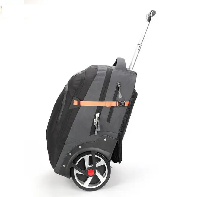 Imagem -04 - Rolling Bagagem Mochila com Rodas para Homens Carrinho de Viagem Bolsa de Rodas para Negócios Tamanho da Cabine Carryon