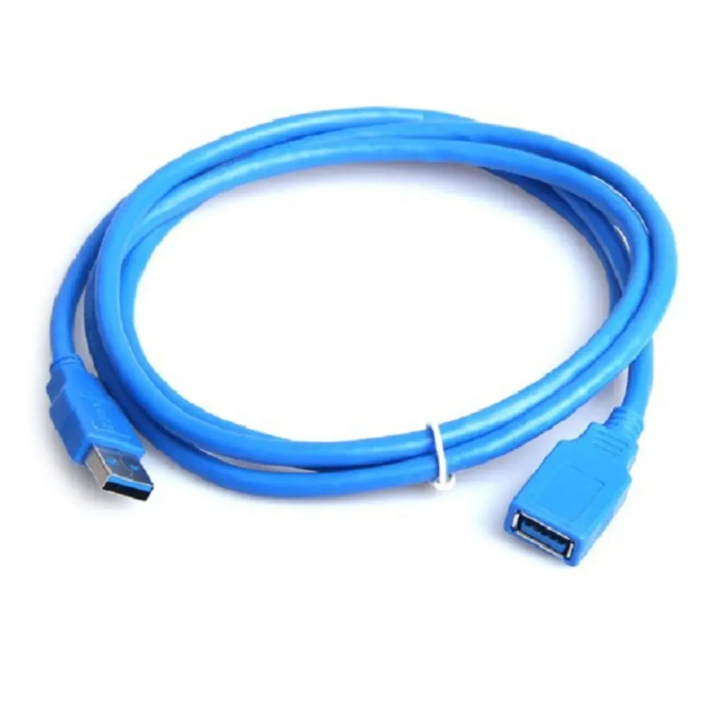 0.5M Blue USB 3.0 Type A Male To A Female Super Speed Extension Cable Converter Adapter Computer Connection Cable