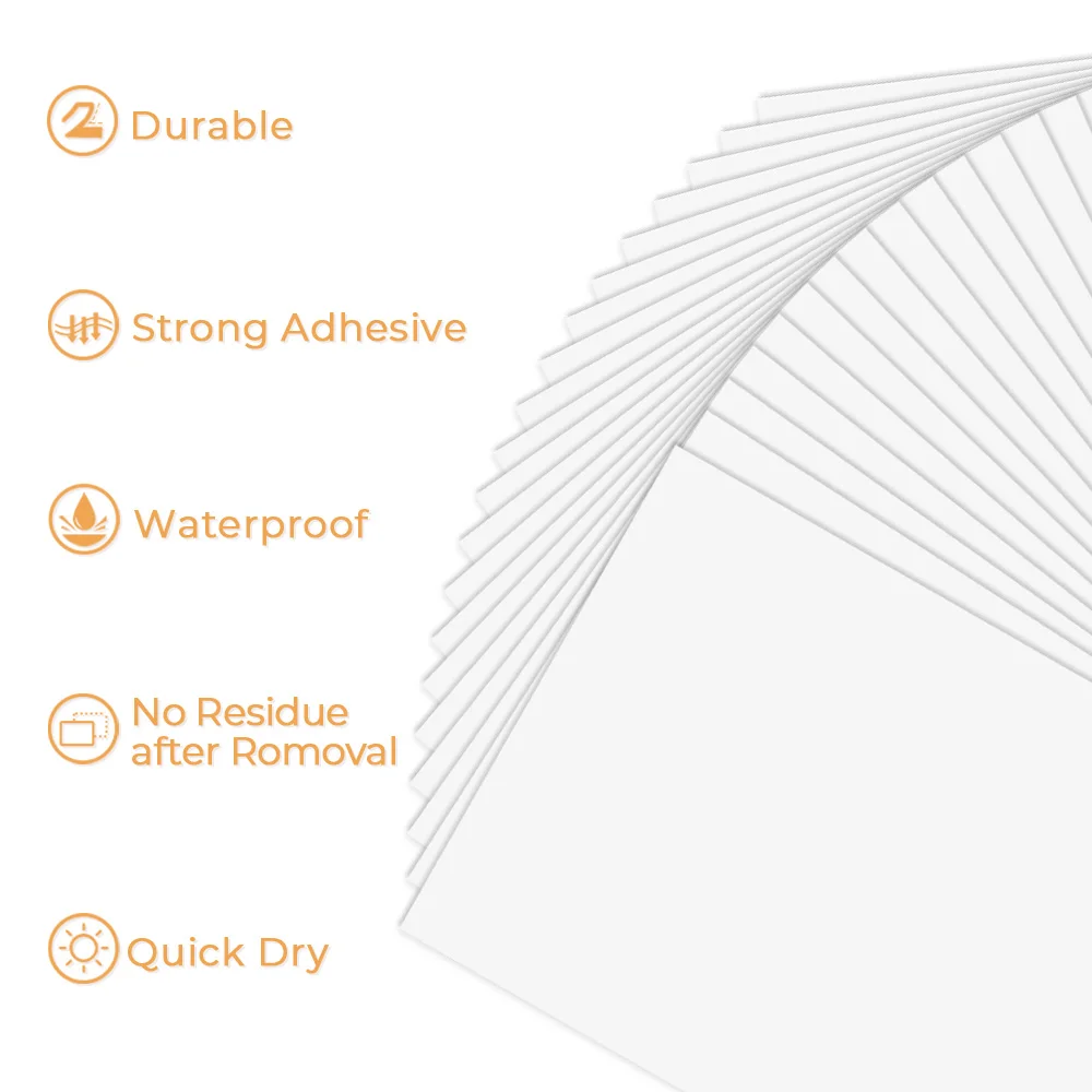 10 Sheets Printable Vinyl Sticker Paper A4 Glossy Self-Adhesive Inkjet Printer Paper for Inkjet Printer DIY Decals Gift Crafts