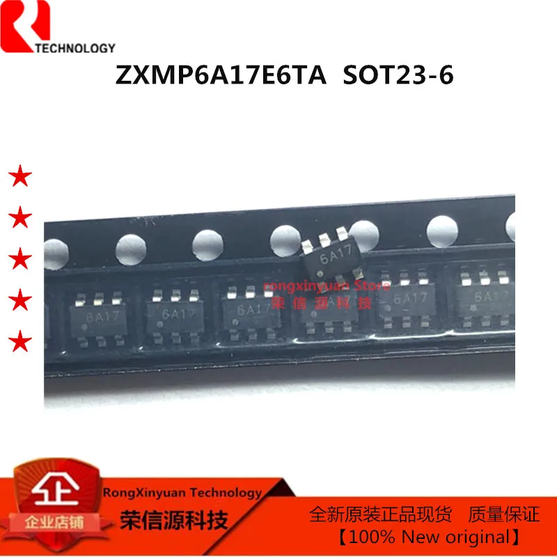 

ZXMP6A17E6TA маркировка: 6A17 SOT23-6 ZXMP6A17E6 ZXMP6A17 60V P-CHANNEL режим улучшения MOSFET 100% Новый оригинальный