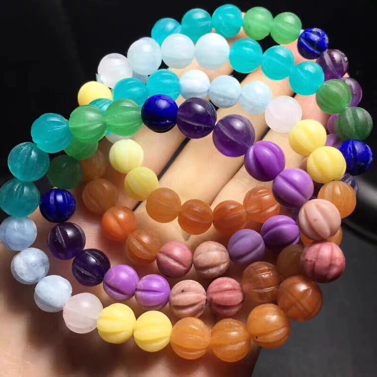 Natural Mixed Rainbow Different Lapis Amazonite Rose Quartz Amethyst Round Beads Bracelet Jewelry 8mm AAAAA