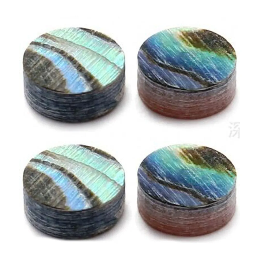 DIY Handmade Abalone Shell Dots Decor Dots Marker Side 12PCS Abalone For Guitar Bass Ukulele Fret Green Guitar