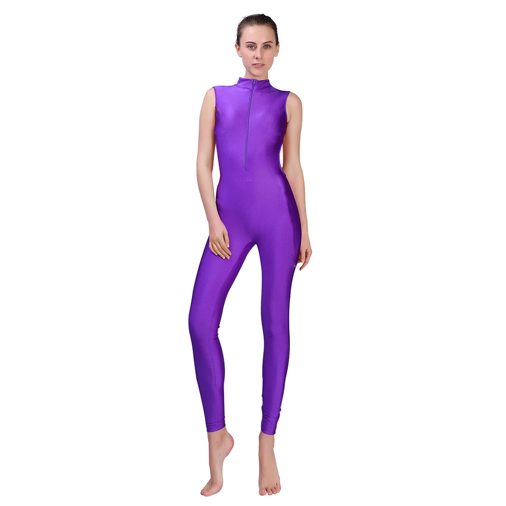 الكبار الرقص أكمام Unitard للنساء دنة حللا دعوى قطعة واحدة الياقة المدورة الجمباز Unitards الرجال ملابس الرقص