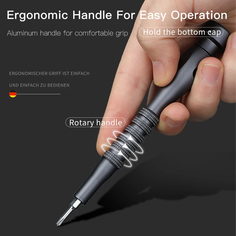 AIRAJ Screwdriver Set Home Disassembly Torque Plum Screwdriver High Precision Multifunctional Laptop Manual Repair Tool