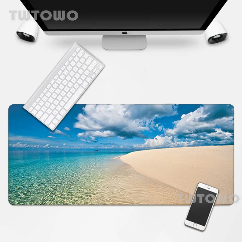 Mats Beach Ocean Water Mouse Pad Mousepad Gaming Mouse Mat Desktop Mouse Pad Desk Mat Natural Rubber Soft Computer New Carpet