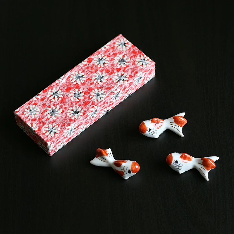 import water burn writer hand-painted goldfish gift boxes chopsticks chopsticks frame pillow zhu furnishing articles