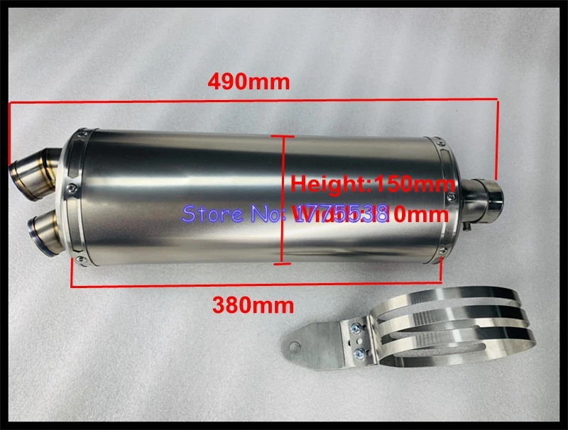 Titanium Alloy for Honda CRF1000L Africa Twin 2016-2019 ADVENTURE SPORTS 2018-2019 Motorcycle Exhaust Muffler Escape Elliptical