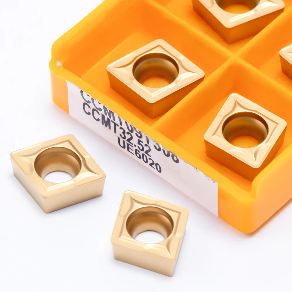 Inserti in metallo duro VP15TF UE6020 US735 inserto per tornitura esterna utensile per tornitura CCMT 09T304 utensili da taglio per tornio lega dura