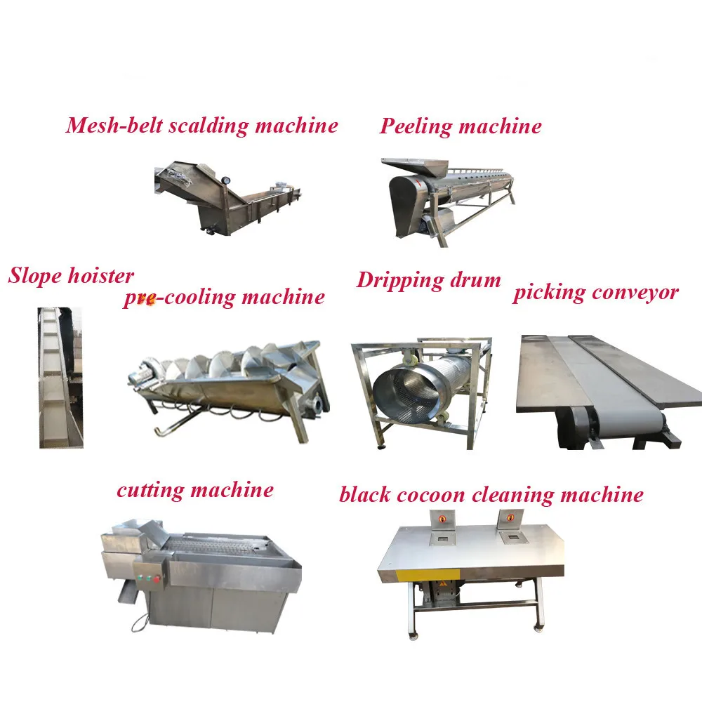 Industrial 2000kg/h Chicken Feet Processing Machihne