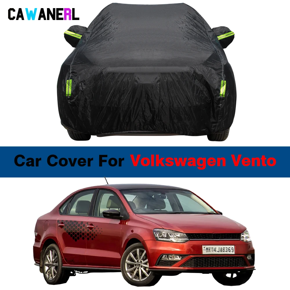 Full Car Cover Waterproof Sun Shade Anti-UV Snow Rain Dust Protect Auto Cover Windproof For VW Volkswagen Vento