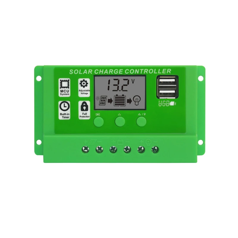 10A 20A 30A solar controller 12v2v photovoltaic power generation solar charging and discharging control system