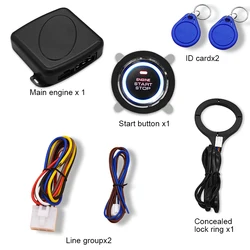 RFID lock one key start, anti-theft car one key start system, one key start switch button