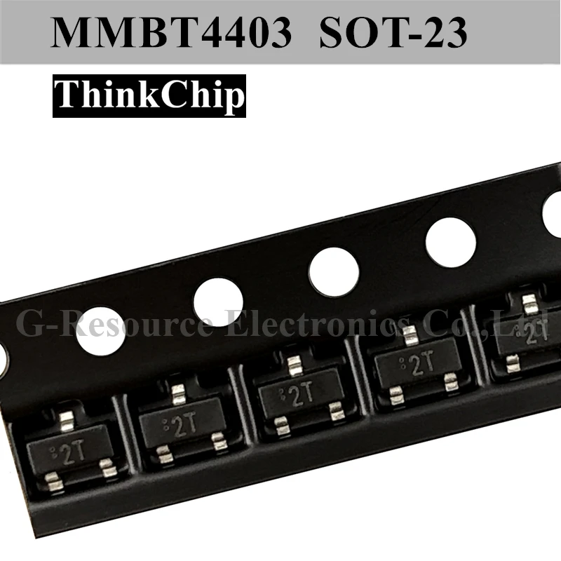 (100 шт.) MMBT4403 SOT-23 SMD PNP сигнальный транзистор Соединительный Триод (Маркировка 2T)