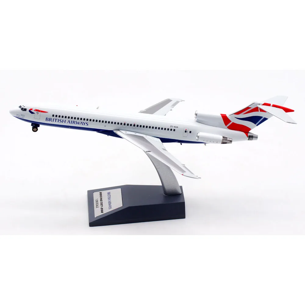 1:200 Alloy Collectible Plane Gift ARDBA29 British Airways Boeing B727-200 Diecast Aircraft Jet Model ZS-NVR With Stand