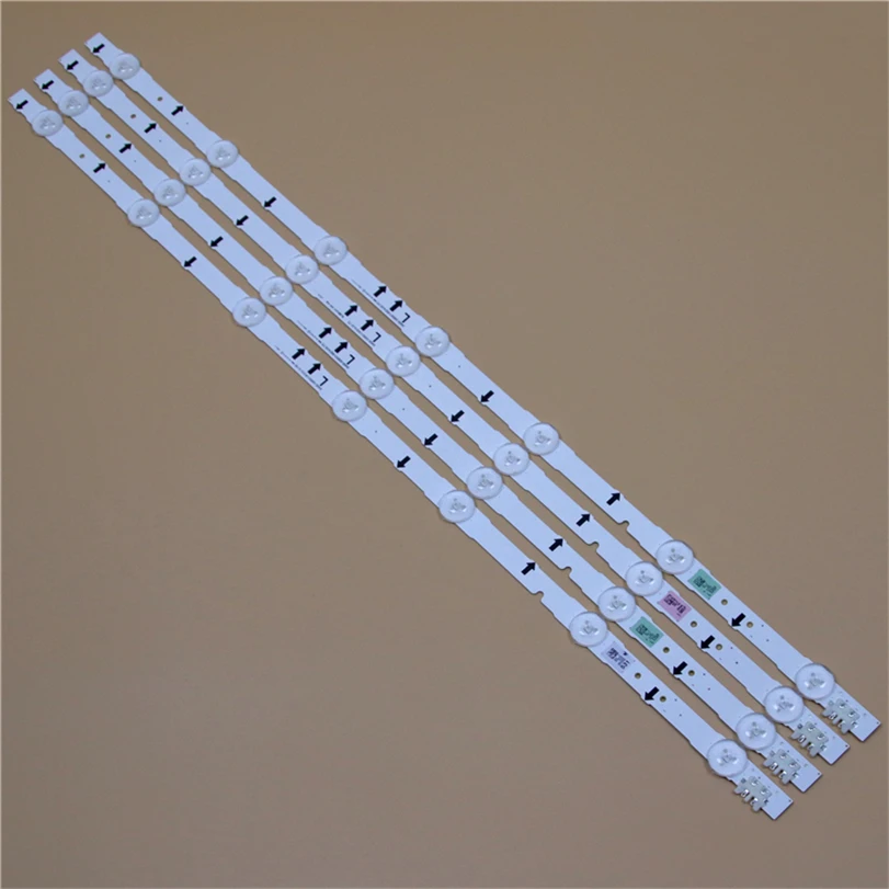 

645mm TV LED Light Bars For Samsung UE32J5500AK UE32J5500AU UE32J5500AW UE32J5502AK Backlight Strip Kit 7 LED Lamps Lens 4 Bands