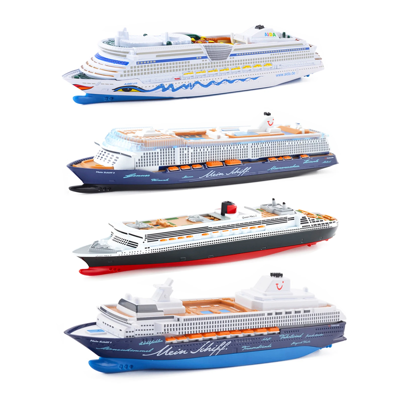 1/1400 scale AIDAdiva Mein Schiff Queen Mary Cruise Titanic cruise model ocean liner toy boys alloy Ship metal Boat gift display