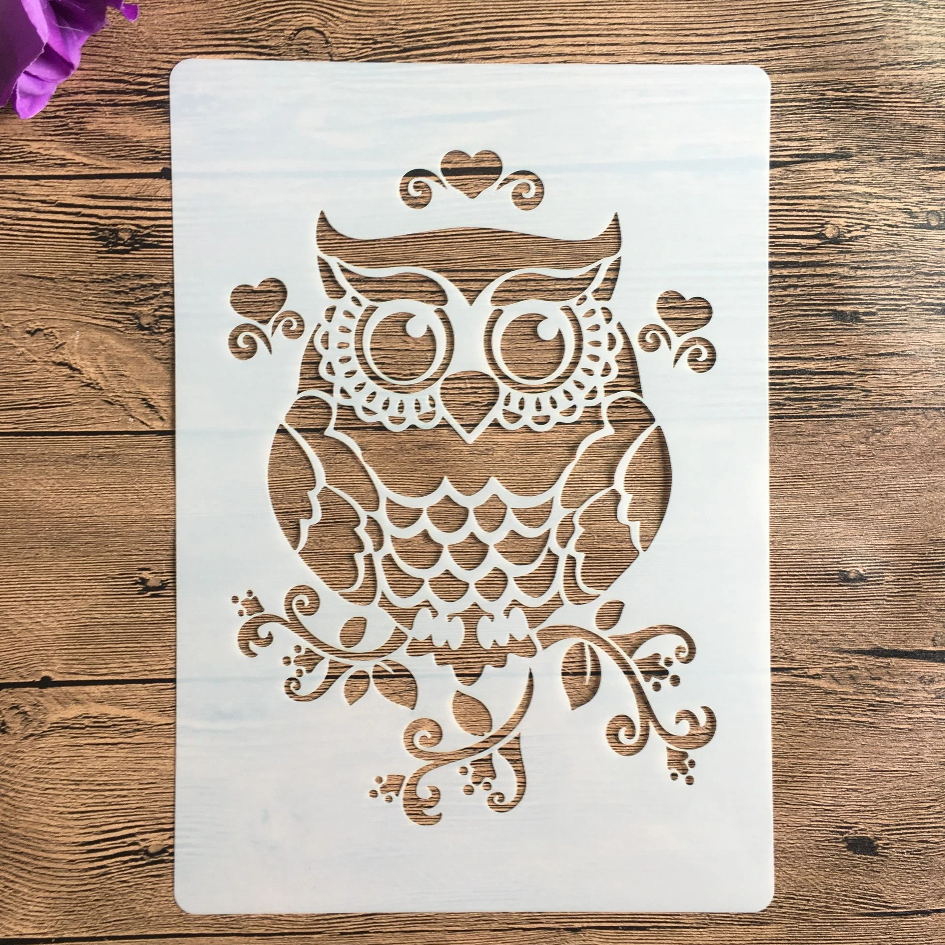 A4 29 * 21cm owl Mandala DIY Stencils Wall Painting Scrapbook Coloring Embossing Album Decorative Paper Card Template