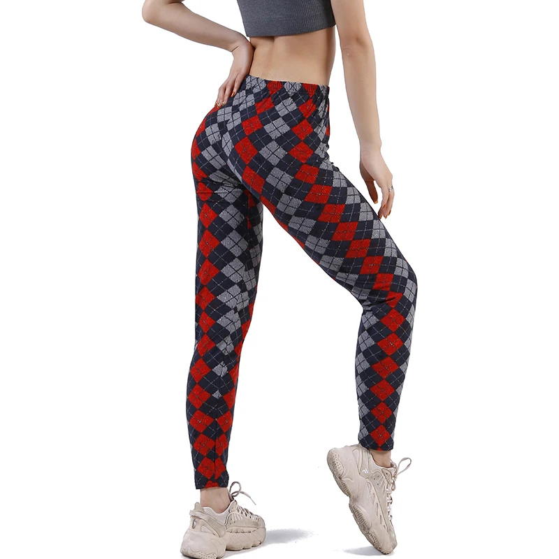 VISNXGI Celana Yoga Legging Pakaian Celana Panjang Print Fashion Wanita Baru Kasual Hip Tinggi Elastis Wanita Sejuk Latihan Lari