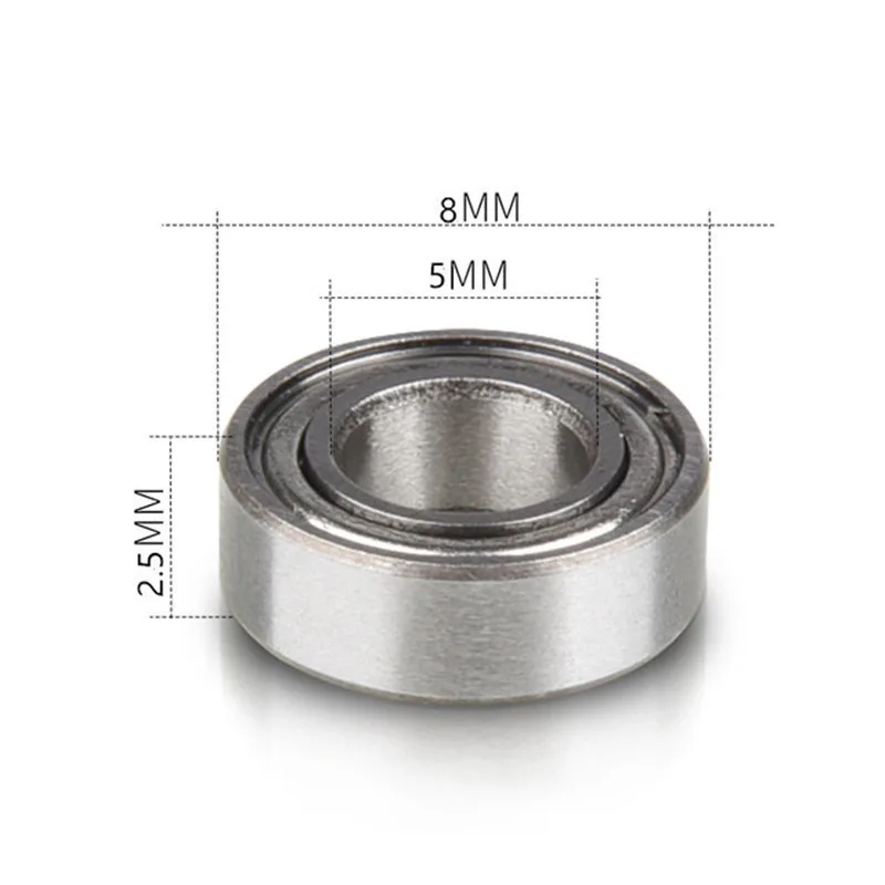 50-500pcs MR85ZZ 5*8*2.5 mm miniature bearing MR85-2Z 5x8x2.5 mm MR85 MR85Z miniature deep groove ball bearing