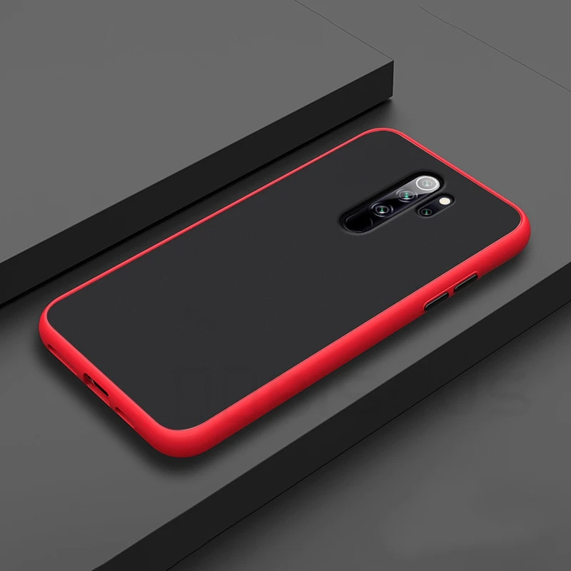 contrast color soft frame matte hard case For Xiaomi Redmi Note 8T 8 Pro 10T 7 9S 9A 9C NFC Mi 9T Mi 10 5G Cover