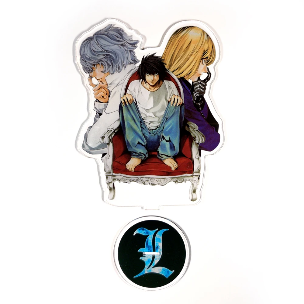 Death Note Yagami Light Killer & Ryuk couple L M N Lawliet Mello Near acrylic stand figure model plate holder cake topper anime