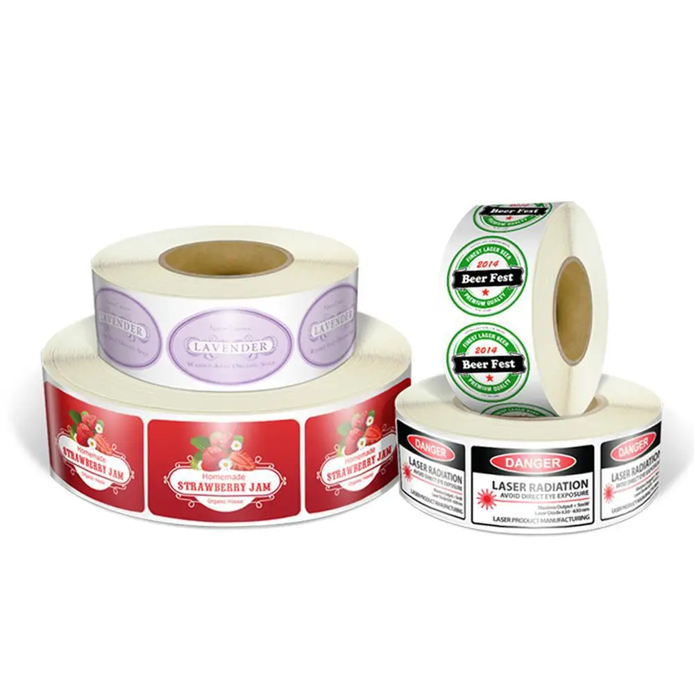 Customized Roll Packaging Color Self Seal Adhesive Stickers Waterproof CMYK Colorful Kid‘s Toy Vinyl Labels with Your Own Design