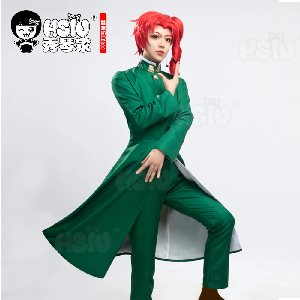 Kakyoin Noriaki cosplay clothing Wig Anime jojo bizarre adventure cosplay HSIU Red curl short hair Student uniform