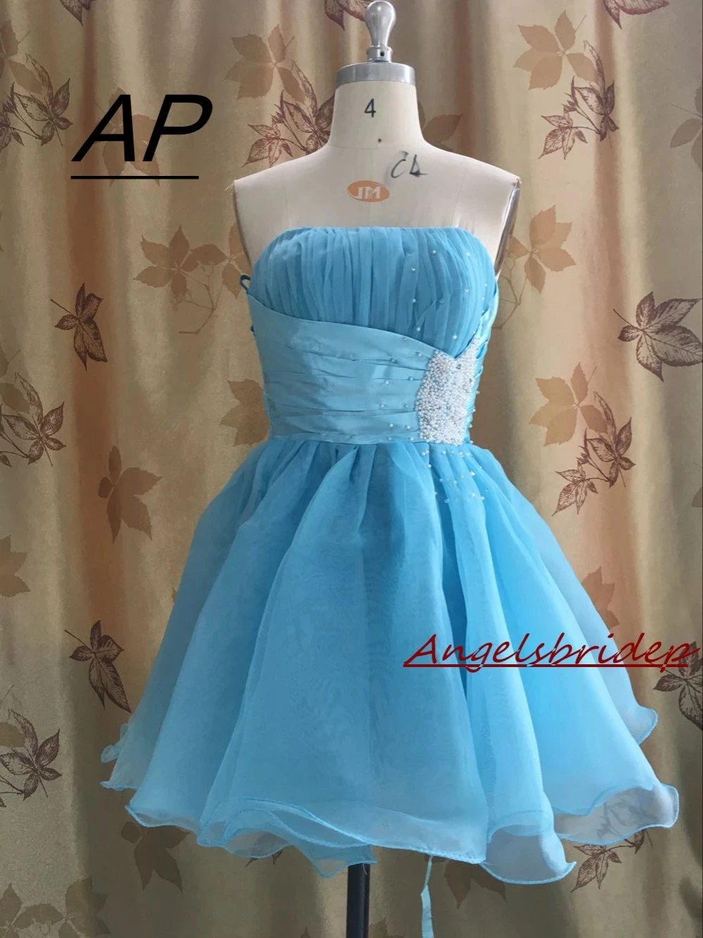 Angelsbridep Voorraad Korte/Mini Homecoming Dress 2021 Sexy Strapless Vestido De Formatura 8th Grade Graduation Formele Party Dress