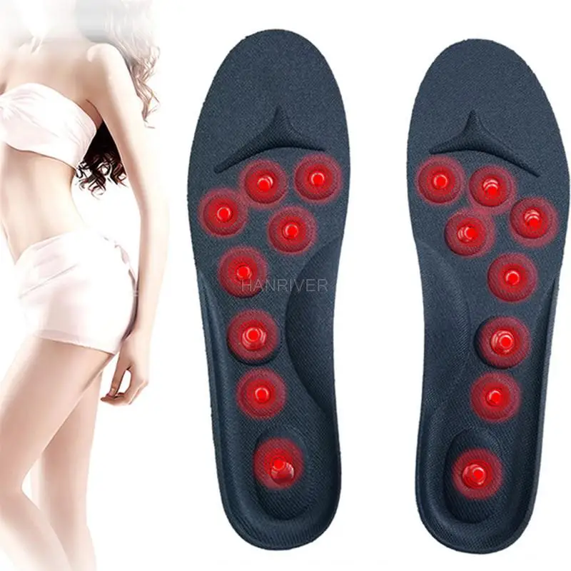 

Magnetic therapy insoles massaging the breathable absorbent care arch support 16 magnets massage insoles