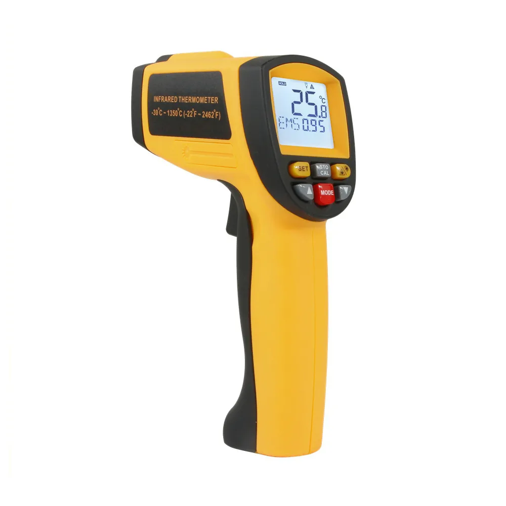 1350 Infrared Thermometer Non contact Digital Temperature Humidity Meter Handheld Outdoor Indoor Pyrometer Laser IR Thermometer