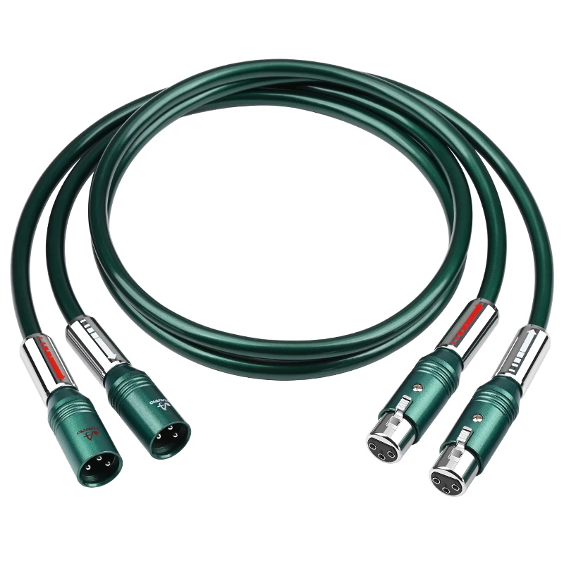 ATAUDIO HIFI xlr audio kabel weiblichen zu männlichen xlr kabel OCC dual XLR kabel für mixer mikrofon xlr kabel 3