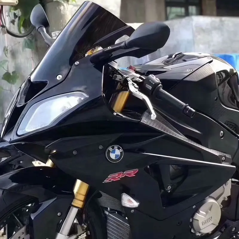 Windscreen For BMW S1000RR HP4 HP-4 S 1000 RR 2009 2010 2011 2012 2013 2014 Wind Screen Deflectors Windshield Blue Smoke Iridium