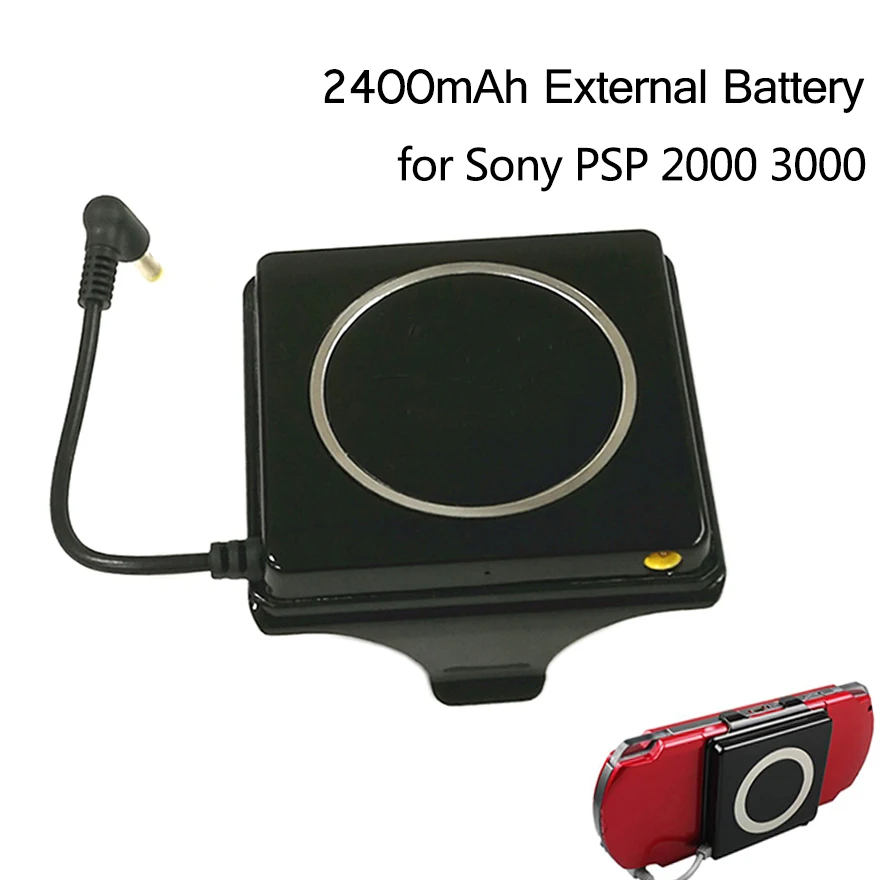 2400mah Portable PSP bateria zewnętrzna dla Sony PSP PlayStation 2000 3000 ładowarka pomocnicza do przechowywania baterii akcesoria do gier