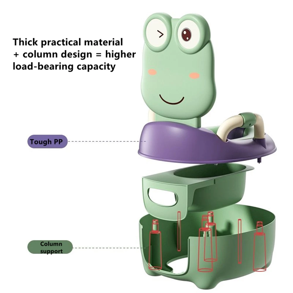 0-6 Years Old Potty Training Seat Children\'s Pot Ergonomic Design Potty Chair Comfy Toilets Children Gift -Free Cleaning Brush