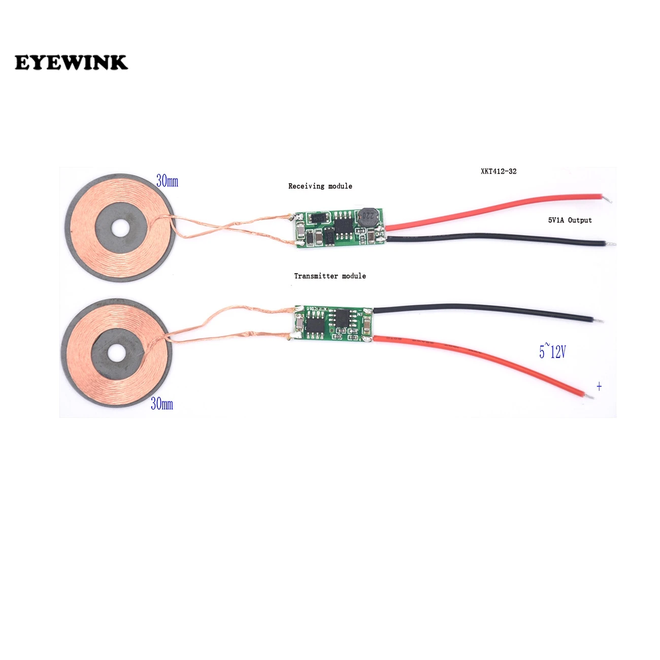 Radio power module 5V1A magnetic disc high current wireless charging module XKT412-07 XKT412-14 XKT412-32