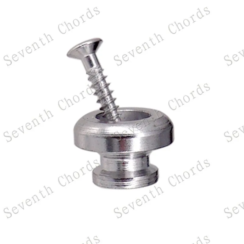 2 Stück/Set Verchromte Silberne Gitarrengurtschlösser für Akustik- und E-Gitarren, Gitarrenzubehör, Musikinstrumententeile – Detail 5