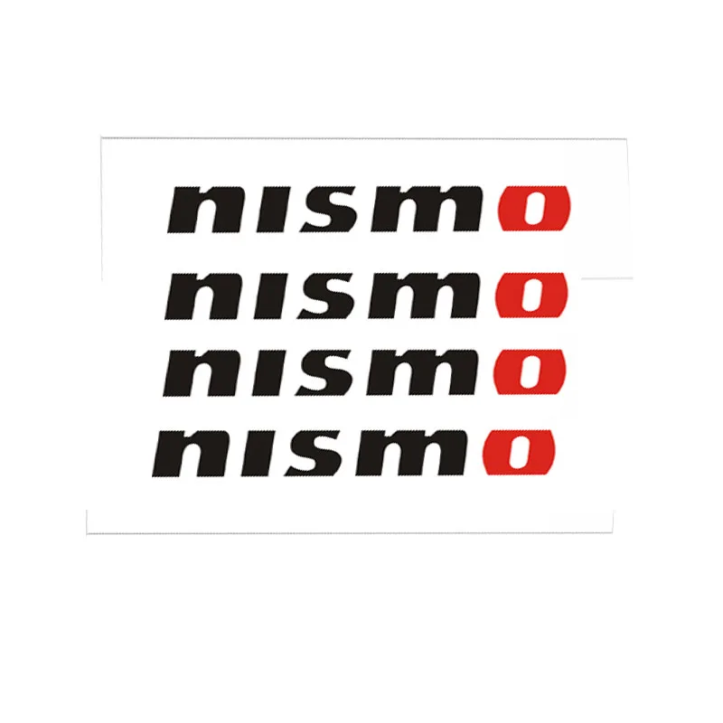 4pcs Nismo Car Wheel Sticker for Nissan Tiida Sunny QASHQAI J10 J11 MARCH LIVINA TEANA X-TRAI,10CM