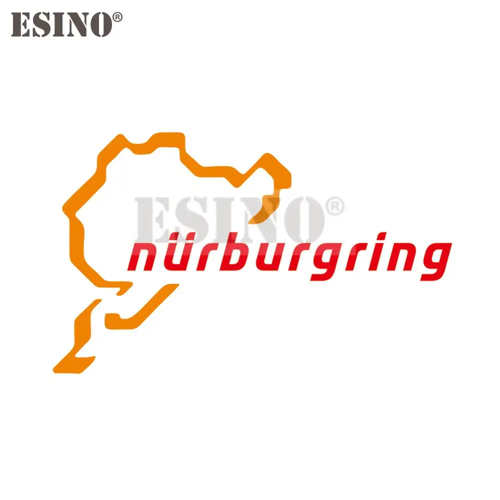 Auto Styling Kreative Lustige Mode Aufkleber Nürburgring Motor Sport Racing Road PVC 3D Carving Aufkleber Ganzen Körper Film Vinyl