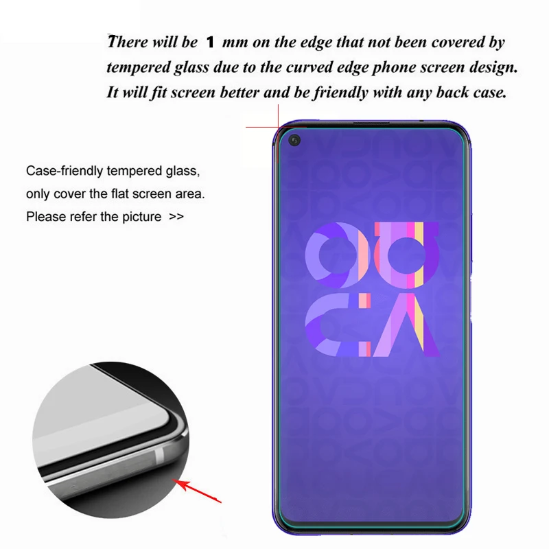 Protector de pantalla de vidrio templado para huawei nova 5 t, película protectora de seguridad, 3 unidades, nova 5 t