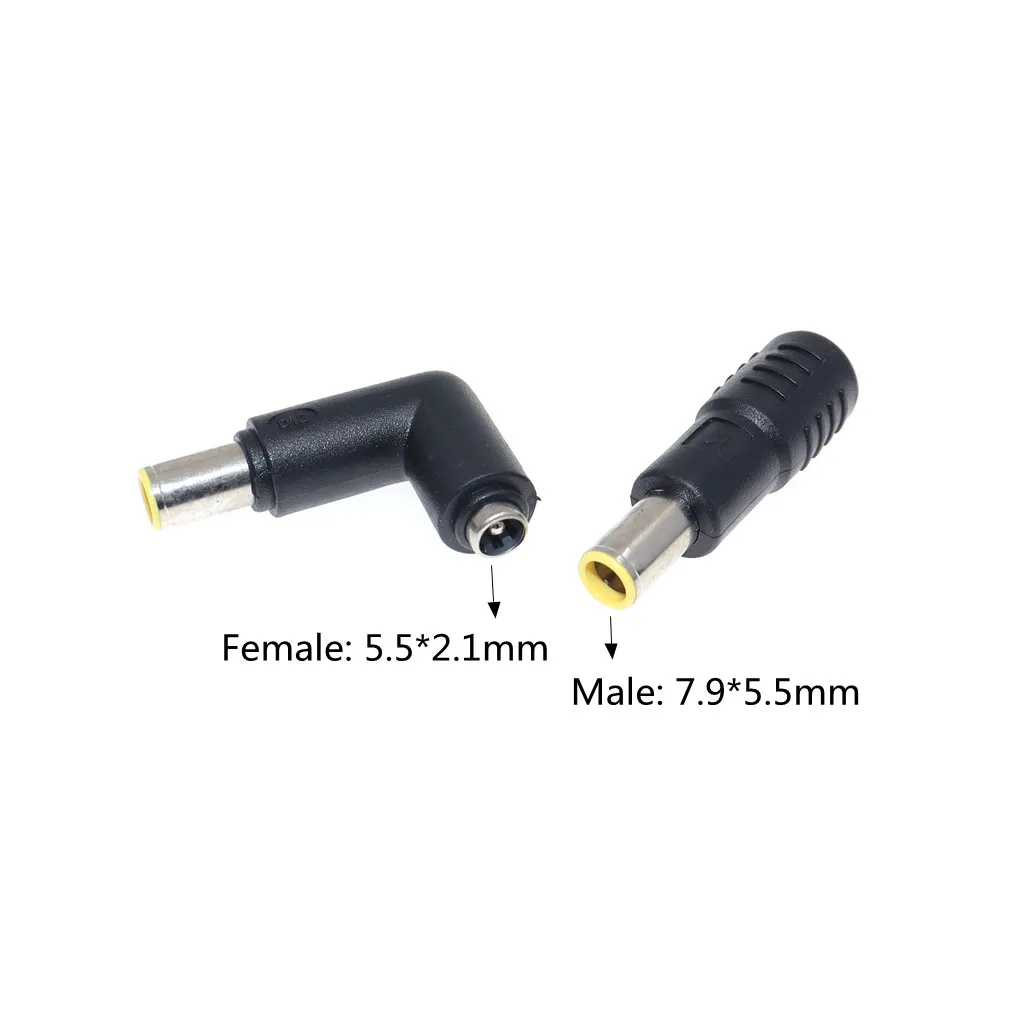 2PCS Dc Adapter 7.9x5.5mm To 5.5x2.1mm Female Convert Connector 20V For Lenovo V490 B590 B580 M490 M495 B480A Notebook