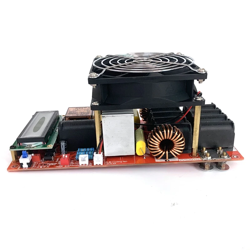 2000W  ZVS AC220V High Frequency Induction Heater Module Flyback Driver Heater Good Heat Dissipation + Coil +pump +power Adapter