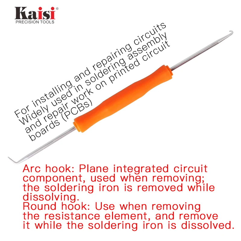 Kaisi 6in1 Desoldering Aid เครื่องมือบัดกรีเครื่องมือบอร์ด PCB ซ่อมเชื่อมชุดเสริม PCB ทําความสะอาดซ่อมเครื่องมือเชื่อม