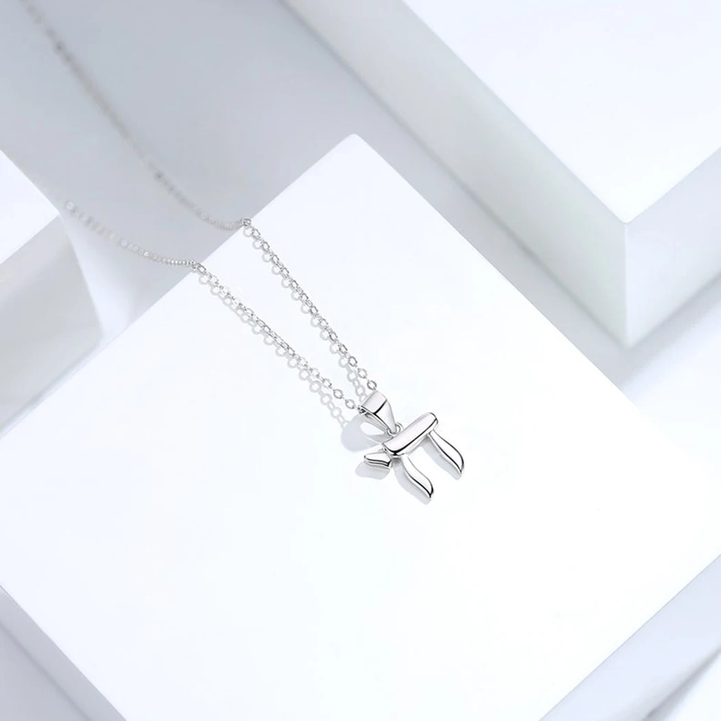 Nedar Hebrew Chai Pendant Necklace Women Girls Charm Clavicle Chain Simple Hypoallergenic Judaism Birthday Gift Personability