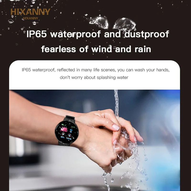 Men Watches Blood Pressure Round Smart watch Women Waterproof Sport Heart Rate Fitness Tracker Watches for Android IOS Phone D20