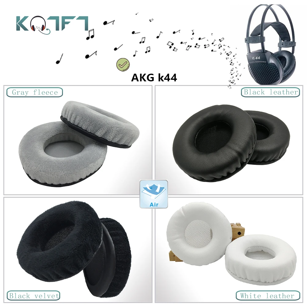 

KQTFT flannel 1 Pair of Replacement Ear Pads for AKG k44 Headset EarPads Earmuff Cover Cushion Cups