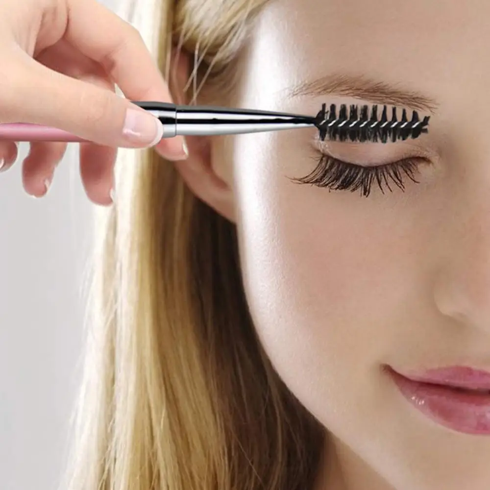 10pcs Diamond Mascara Brushes Eyebrow Eyelash Brushes Mascara Wands Applicators Eye Brushes Portable Cosmetic Brushes