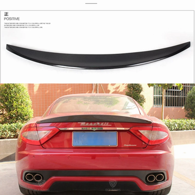 GTS GT MC Style Carbon Fiber Rear Trunk Spoiler Wing for Maserati  GTS 2013-2015 GT 2006-2011 Auto Racing Car Styling Lip