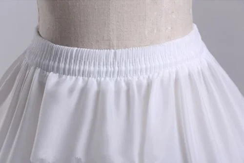 Train Hoop Skirt New 2 Rings White Wedding Dress Underskirt Petticoat