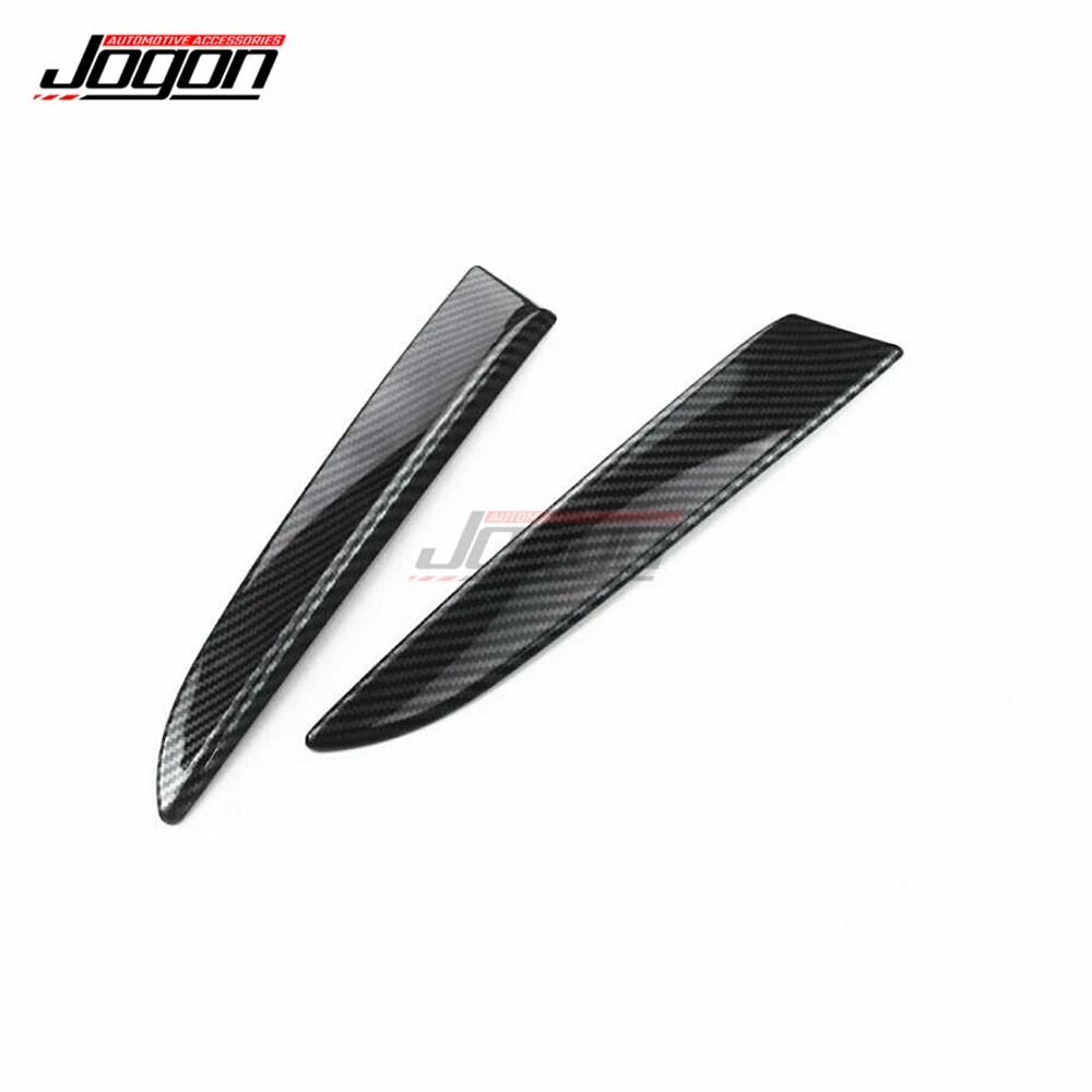 2Pcs Carbon Look For Ford Escape Kuga 2013-2018 2019 Car Back Rear Window Side Spoiler Wing Splitter Cover Trim Accessories